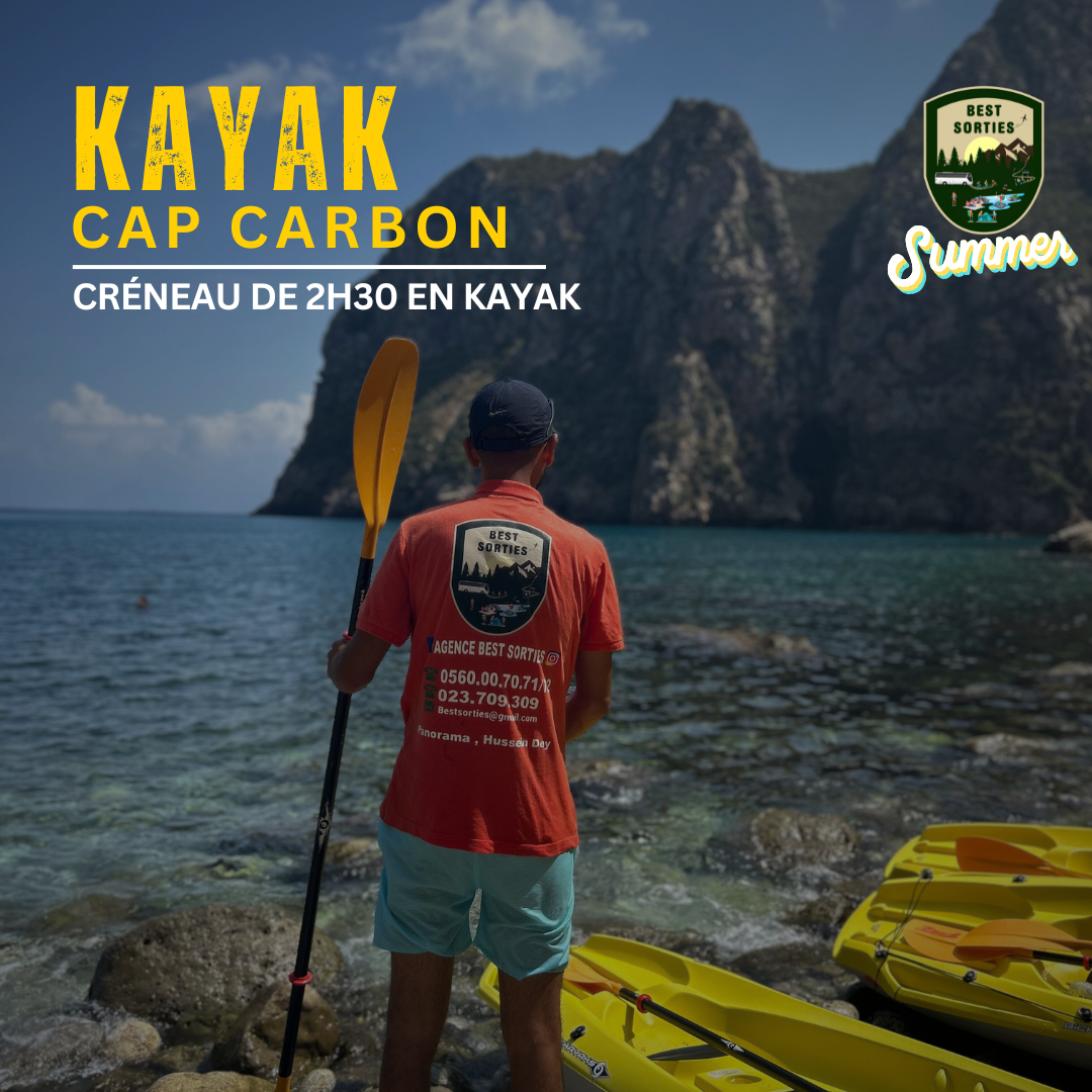KAYAK AU CAP CARBON de BÉJAIA 🟢 🚣🏻♂️